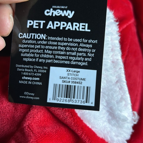 New Stitch Santa Dog Costume XXL - Picture 8 of 8